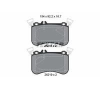 Textar 2521905 Front Brake Pad Set Fits Mercedes A-class Cla Gla-class