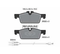 TEXTAR 2522204 Brake pad set