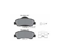 TEXTAR 2525001 Brake Pads Set Front for 308 301 C-Elysee C4