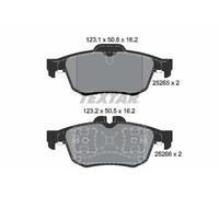 TEXTAR 2526501 Brake Pad Set, disc brake for RENAULT,SAMSUNG