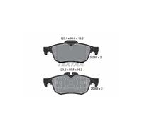 TEXTAR 2526501 Brake Pads Set Rear for Talisman Latitude Safrane
