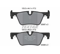 Textar 2530701 Rear Brake Pad Set Fits Bmw 1 2 3 4 Series