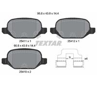 TEXTAR 2541101 Brake pad set
