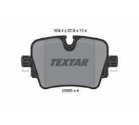 Textar 2558501 Rear Brake Pad Set Fits Jaguar F-type Xj
