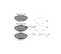 Textar Front Brake Pad Set 2569801 Fits Toyota Auris, Auris Van, Corolla Genuine OE Full Set of 4