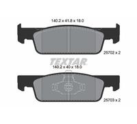 Textar 2570201 Front Brake Pad Set Fits Dacia Renault Smart Clio Forfour Fortwo