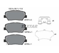 Genuine OE Textar Brake Pads Full Set Of 4 Front With Accessories 2575701
