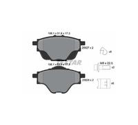 TEXTAR 2582701 Brake Pads Set Rear for C4 308 508 3008 5008 Astra C5 DS7 DS