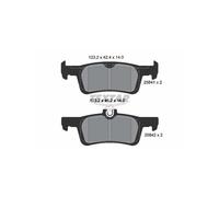 Textar Brake Pad Set – 2584104 – Rear