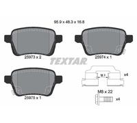 TEXTAR 2597301 Brake Pad Set, disc brake for FIAT