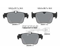 TEXTAR 2620603 Brake Pad Set, disc brake for AUDI,AUDI (FAW),CUPRA