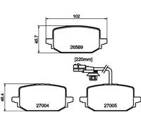 TEXTAR 2658902 Brake pad set