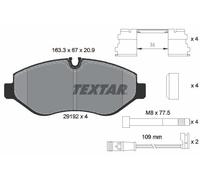 Textar 2919202 Front Rear Brake Pad Set Fits Dodge Freightliner Mercedes VW Eqv