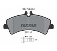 Textar Rear Brake Pads 2921702 - Set of 4 + Caliper Screws - Fits Mercedes-Benz Sprinter & VW Crafter