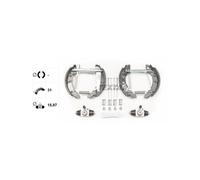 TEXTAR 84018202 Brake Shoe Set Rear for Passat Arosa Lupo Santana 80 Polo