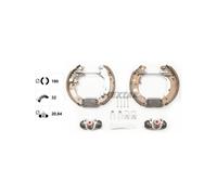 TEXTAR 84061000 Brake Shoe Set Rear for Fiat Panda