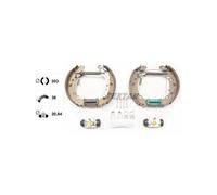 TEXTAR 84075000 Brake Shoe Set Rear for Toyota Yaris