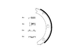 Drum Brake TEXTAR 91032800 for MERCEDES-BENZ