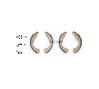 Brake shoes 91039700 TEXTAR for MAZDA KIA