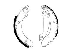 TEXTAR 91043800 Brake Shoe Set for FORD