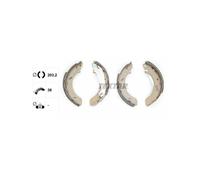 TEXTAR 91043800 Brake Shoe Set Rear for Ford Escort Orion