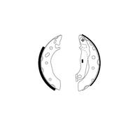 TEXTAR 91048800 Brake Shoe Set Rear for Escort Fiesta Ka 121 Puma