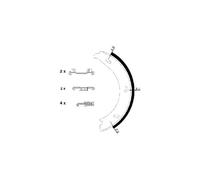 TEXTAR 91054600 Handbrake shoes