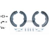 Brake Shoe Set, parking brake 91058800 TEXTAR for MAYBACH MERCEDES-BENZ