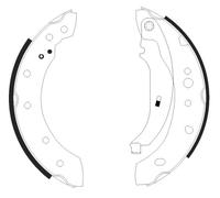 TEXTAR 91061800 Brake Shoe Set for NAZA,PEUGEOT