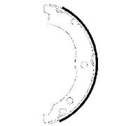 TEXTAR 91062100 Handbrake shoes