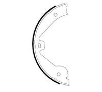 Brake Shoe Set, parking brake 91062400 TEXTAR for LAND ROVER MERCEDES-BENZ AUDI