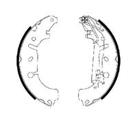 Brake Shoe Set Rear Lockheed System Fits Fiat Opel Vauxhall TEXTAR 91065400