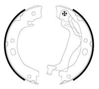 TEXTAR 91066500 Brake Shoe Set, parking brake for TOYOTA