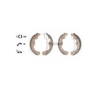 TEXTAR 91067500 Brake Shoe Set Rear for SX4 Sedici