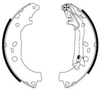 TEXTAR 91067600 Brake Shoe Set Rear for Fiorino Bipper Nemo Qubo