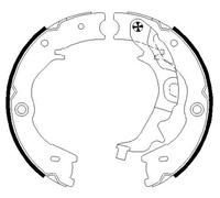 TEXTAR 91072700 Handbrake shoes
