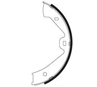 TEXTAR 91074700 Handbrake shoes