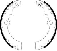 Textar 91075200 Rear Brake Shoe Set Fits Maruti Suzuki Nissan A-star Alto Pixo