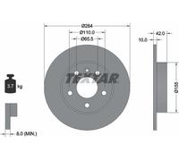 TEXTAR 92092103 Brake Disc Rear Fits Chevrolet Zafira Opel Astra Combo Vauxhall