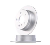Rear Brake Discs Pair Pro Solid No Wheel Hub & Studs 92132103 Textar Mercedes