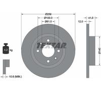 TEXTAR 92175103 Brake Disc Front Fits Dacia Logan Logan MCV Renault Logan Smart