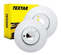 Textar Genuine OE Brake Discs Pair Coated Solid Rear 300 mm 92272703