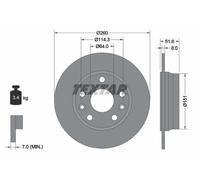 TEXTAR 92337703 Brake disc