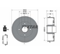 TEXTAR 94019600 Brake Drum for ,RENAULT