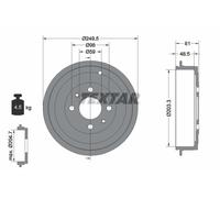 Brake Drum TEXTAR 94019900 for ALFA ROMEO FIAT LANCIA