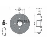 TEXTAR 94023900 Brake drum