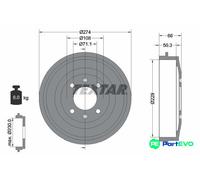 TEXTAR BRAKE DRUM 94010300 FOR PEUGEOT