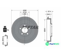 TEXTAR BRAKE DRUM 94024300 FOR SKODA VW