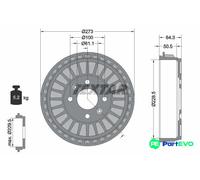 TEXTAR BRAKE DRUM 94046100 FOR RENAULT