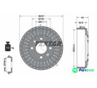 TEXTAR BRAKE DRUM 94046200 FOR RENAULT